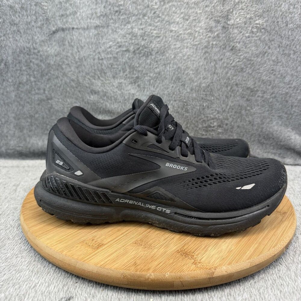 Brooks Adrenaline GTS 23 Shoes Womens Size 9.5 Black Sneakers 1203811B020